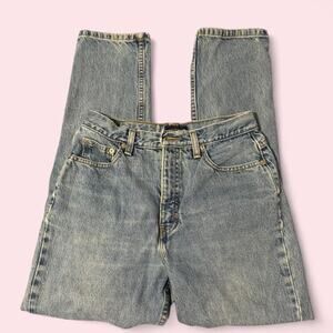 Ann Taylor blue high-waisted straight leg jeans Size 8